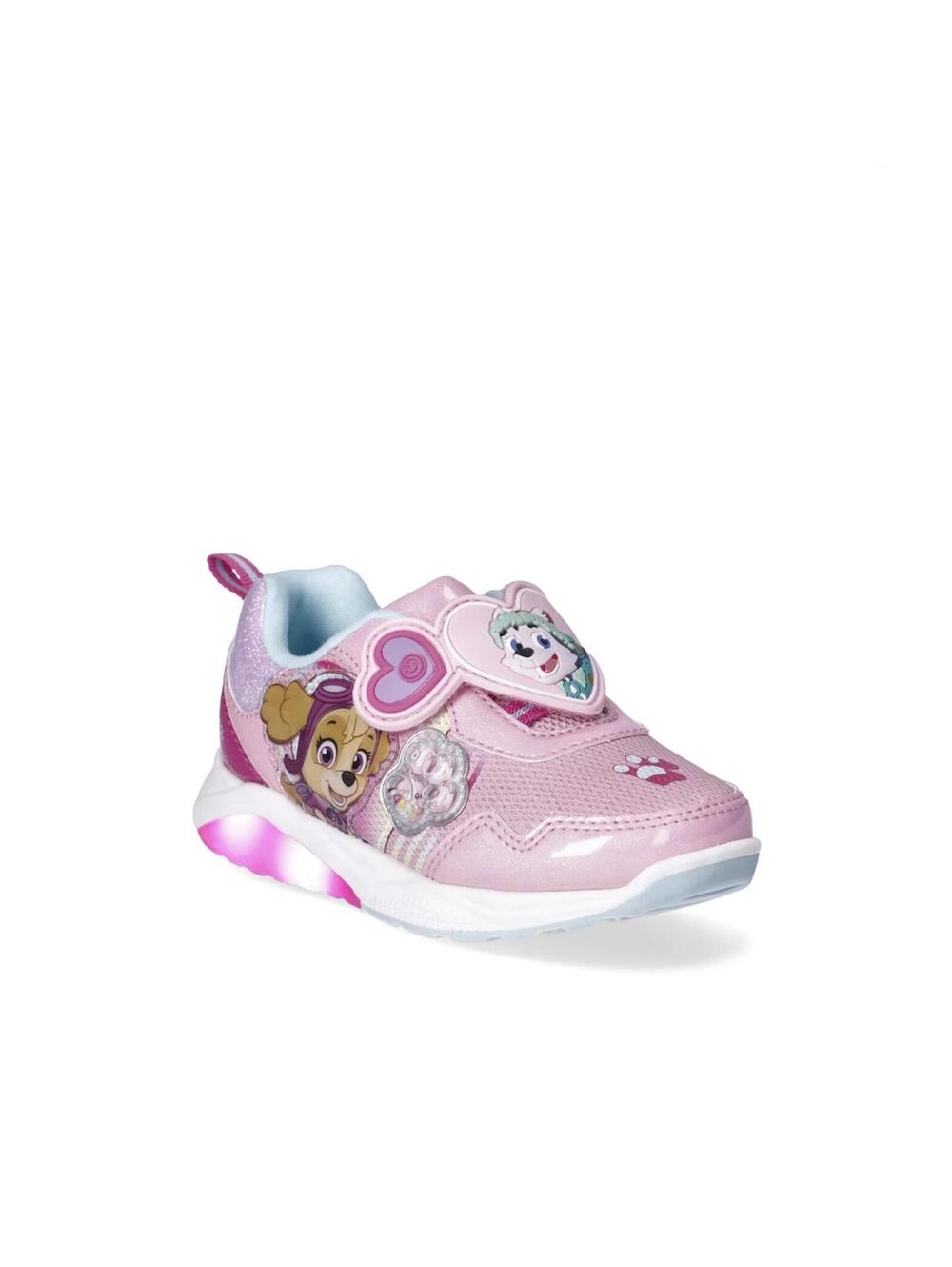 Paw Patrol Pink Light-Up Sneakers Kids Size 12 Skye Everest Shoes NWT